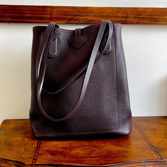 LONGCHAMP Rousseau North South Tote in Aubergine - Picture 2 of 8